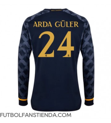 Real Madrid Arda Guler #24 Segunda Equipación 2023-24 Manga Larga